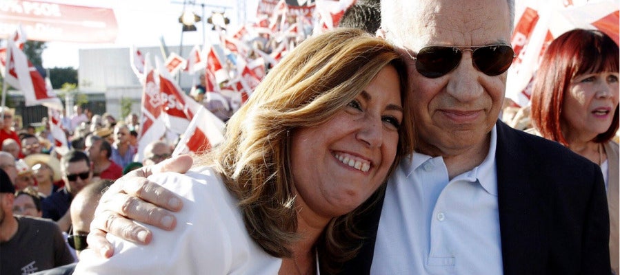 Susana Díaz junto a Alfonso Guerra en Sevilla Susana Díaz junto a Alfonso Guerra en Sevilla