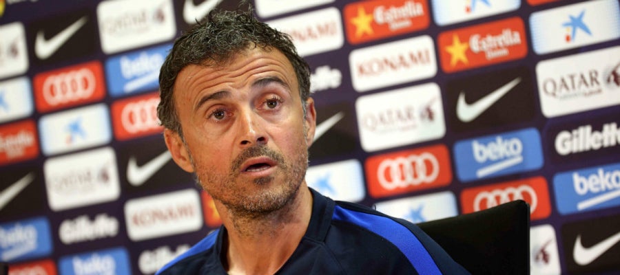 Luis Enrique, en rueda de prensa Luis Enrique, en rueda de prensa