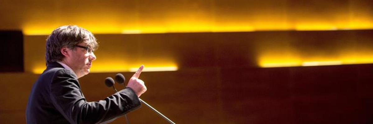 El presidente de la Generalitat, Carles Puigdemont El presidente de la Generalitat, Carles Puigdemont
