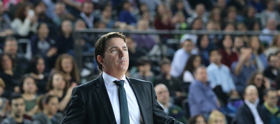 Xavi Pascual, en un partido de la Euroliga con Panathinaikos Xavi Pascual, en un partido de la Euroliga con Panathinaikos