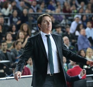 Xavi Pascual, en un partido de la Euroliga con Panathinaikos Xavi Pascual, en un partido de la Euroliga con Panathinaikos