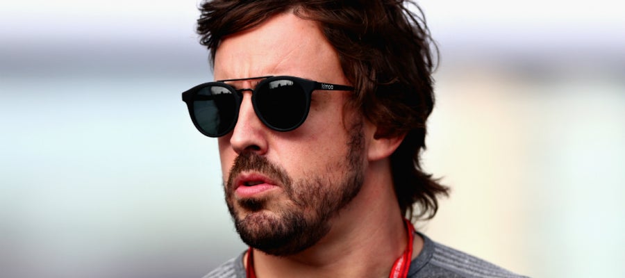 Fernando Alonso, en el paddock de Azerbaiyán Fernando Alonso, en el paddock de Azerbaiyán
