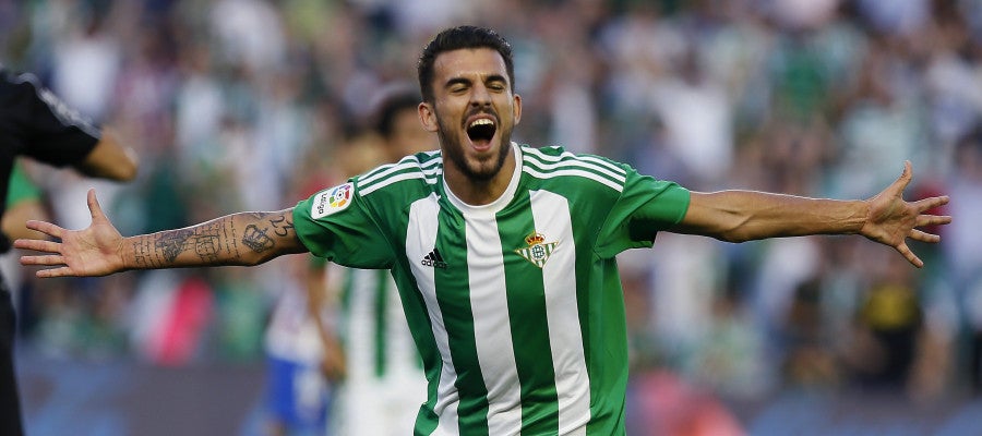 Dani Ceballos celebra un gol con el Real Betis Dani Ceballos celebra un gol con el Real Betis