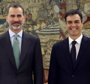 El Rey Felipe VI y Pedro Sánchez El Rey Felipe VI y Pedro Sánchez