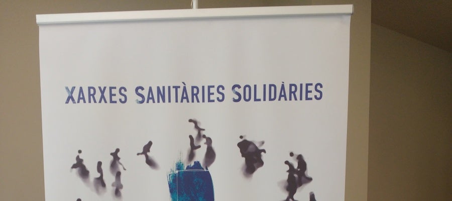Cartel promocional de les Xarxes Sanitàries Solidàries
