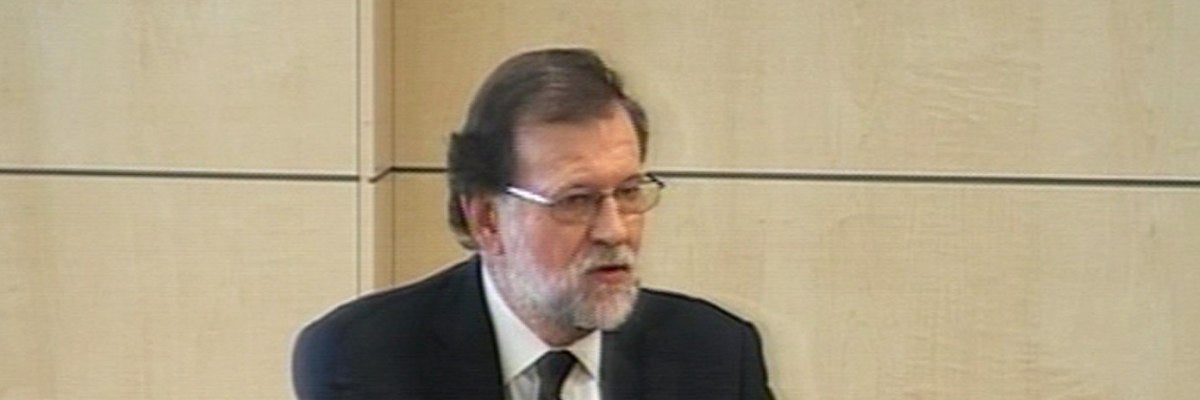 Mariano Rajoy declarando en el juicio del caso Gürtel Mariano Rajoy declarando en el juicio del caso Gürtel
