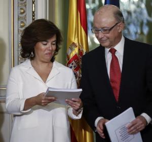 Soraya Sáenz de Santamaría y Cristóbal Montoro Soraya Sáenz de Santamaría y Cristóbal Montoro