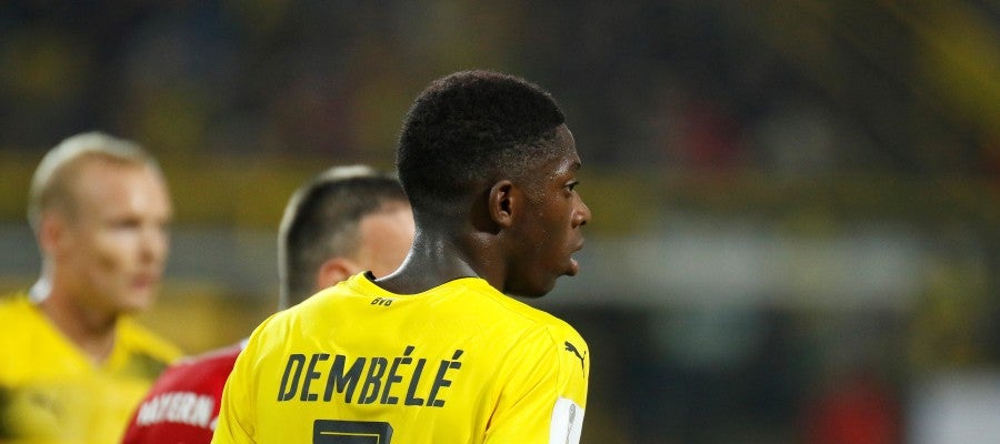 Dembélé en un partido Dembélé en un partido