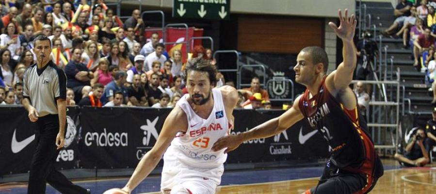 Sergio Llull en el partido de España contra Bélgica Sergio Llull en el partido de España contra Bélgica