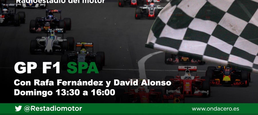 Gran Premio de Bélgica de Fórmula 1 en Radioestadio del motor Gran Premio de Bélgica de Fórmula 1 en Radioestadio del motor