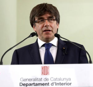 El presidente del Govern de Cataluña, Carles Puigdemont El presidente del Govern de Cataluña, Carles Puigdemont