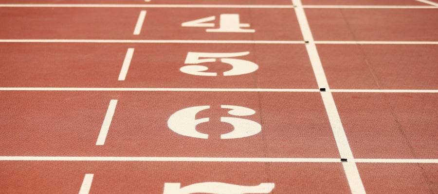 Una pista de atletismo Una pista de atletismo