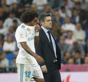 Marcelo se retira del Santiago Bernabéu Marcelo se retira del Santiago Bernabéu