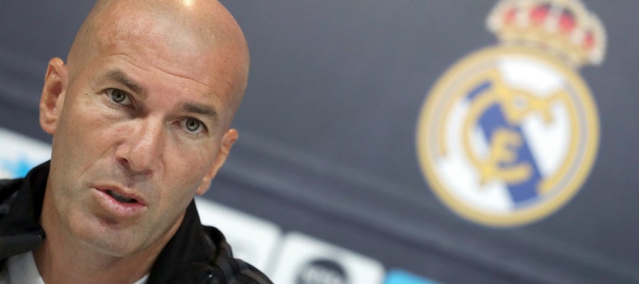 Zinedine Zidane, en rueda de prensa Zinedine Zidane, en rueda de prensa