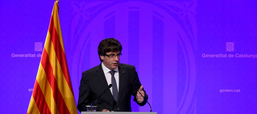 El presidente de la Generalitat, Carles Puigdemont El presidente de la Generalitat, Carles Puigdemont