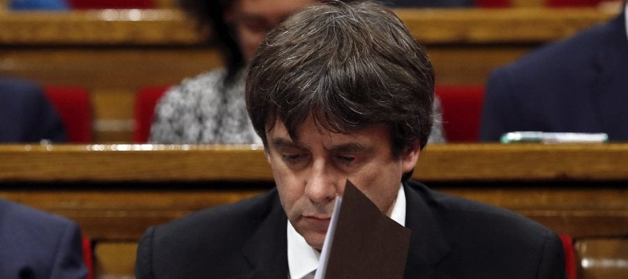 Carles Puigdemont en el Parlament | Archivo Carles Puigdemont en el Parlament | Archivo
