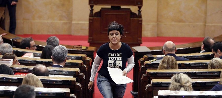 La diputada de la CUP, Anna Gabriel La diputada de la CUP, Anna Gabriel