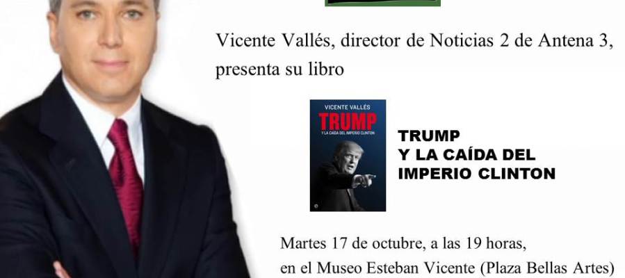 VICENTE VALLÉS ESTARÁ EN SEGOVIA EL MARTES 17 DE OCTUBRE VICENTE VALLÉS ESTARÁ EN SEGOVIA EL MARTES 17 DE OCTUBRE
