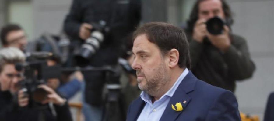 Oriol Junqueras llega a la Audiencia Nacional para declarar Oriol Junqueras llega a la Audiencia Nacional para declarar