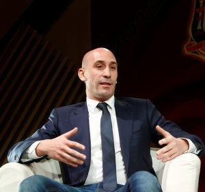 Luis Rubiales, en un acto en Madrid Luis Rubiales, en un acto en Madrid