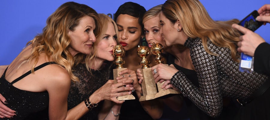 El reparto de 'Big Little Lies' con sus premios El reparto de 'Big Little Lies' con sus premios