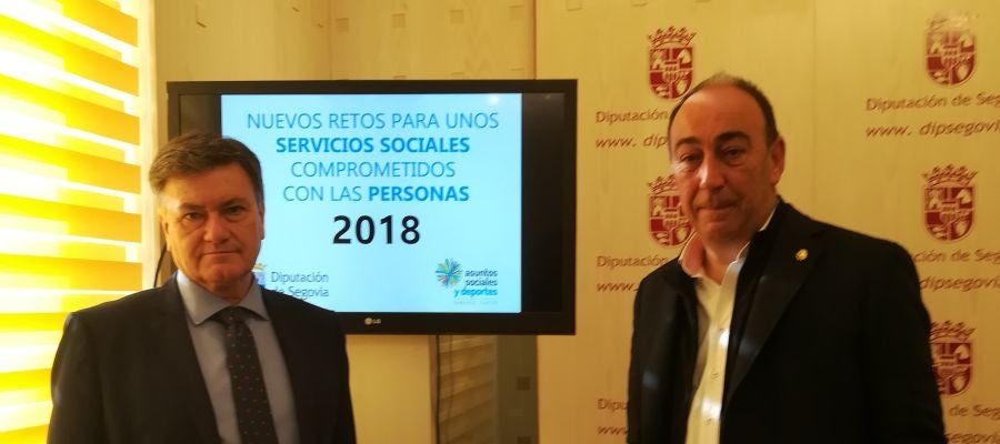 Francisco Vázquez y Miguel Ángel de Vicente en la rueda de prensa Francisco Vázquez y Miguel Ángel de Vicente en la rueda de prensa