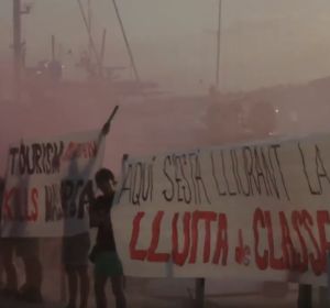 Protesta de Arran en el Moll Vell de Palma durante el verano de 2017 Protesta de Arran en el Moll Vell de Palma durante el verano de 2017