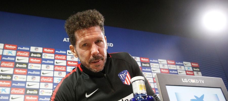 Simeone, antes de la rueda de prensa Simeone, antes de la rueda de prensa