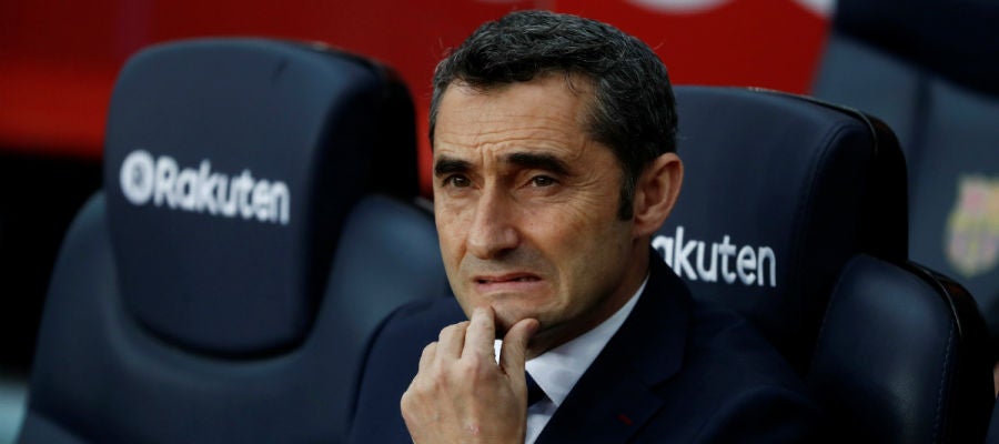 Ernesto Valverde, entrenador del Barcelona Ernesto Valverde, entrenador del Barcelona