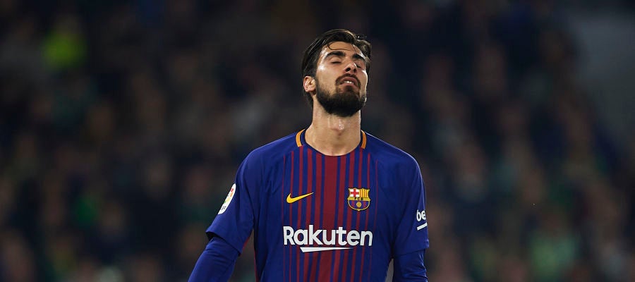 André Gomes, en un partido con el Barcelona André Gomes, en un partido con el Barcelona