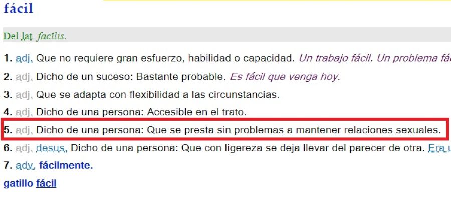 La RAE modifica la quinta acepción de la palabra 'fácil' La RAE modifica la quinta acepción de la palabra 'fácil'