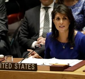 La embajadora de EEUU en la ONU, Nikki Haley La embajadora de EEUU en la ONU, Nikki Haley