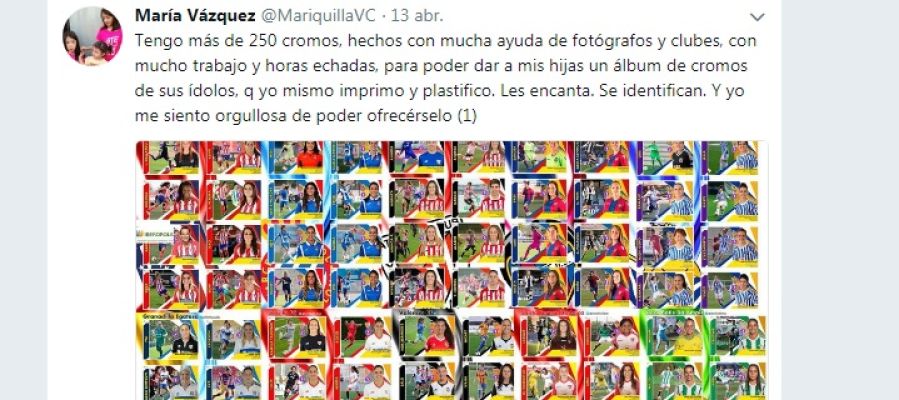 Los cromos realizados por María Vázquez Los cromos realizados por María Vázquez