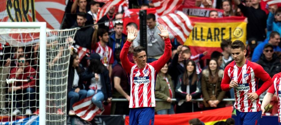Fernando Torres celebra su gol ante el Levante Fernando Torres celebra su gol ante el Levante
