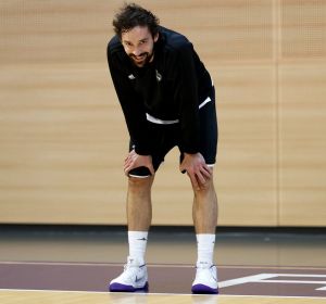 Sergio Llull en pleno entrenamiento Sergio Llull en pleno entrenamiento