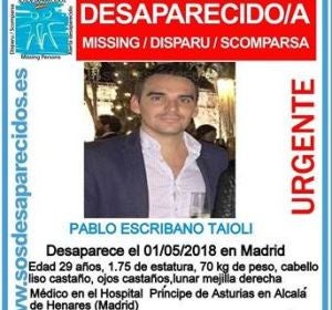 Desaparece Pablo Escribano Desaparece Pablo Escribano