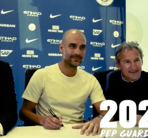 Guardiola firma su contrato hasta 2021 Guardiola firma su contrato hasta 2021