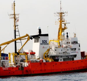 El barco de salvamento 'Aquarius' El barco de salvamento 'Aquarius'