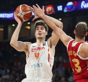 Juancho Hernángomez, en un partido con España Juancho Hernángomez, en un partido con España