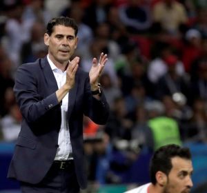 El seleccionador español, Fernando Hierro. El seleccionador español, Fernando Hierro.