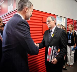 Quim Torra saluda al Rey en la inauguración de los Juegos del Mediterráneo Quim Torra saluda al Rey en la inauguración de los Juegos del Mediterráneo