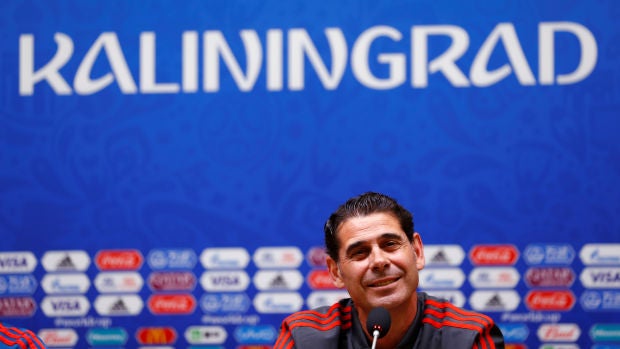 Fernando Hierro comparece ante los medios Fernando Hierro comparece ante los medios