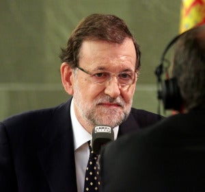 Mariano Rajoy durante su entrevista en Más de uno Mariano Rajoy durante su entrevista en Más de uno