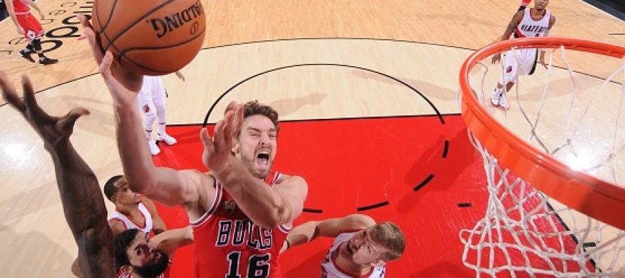 Pau Gasol, en acción ante Portland Pau Gasol, en acción ante Portland