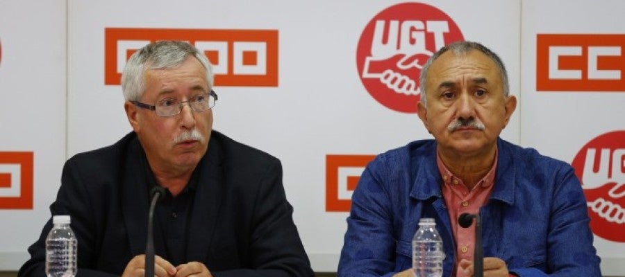 Ignacio Fernández Toxo y Pepe Álvarez Ignacio Fernández Toxo y Pepe Álvarez