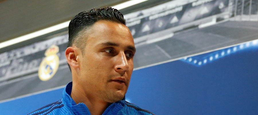 Keylor Navas en rueda de prensa Keylor Navas en rueda de prensa