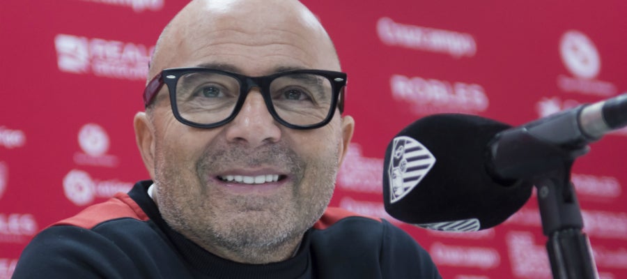 Jorge Sampaoli, en rueda de prensa Jorge Sampaoli, en rueda de prensa