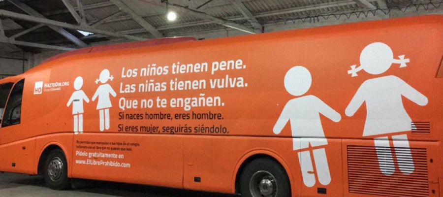 El autobús transfóbico de Hazte Oír El autobús transfóbico de Hazte Oír