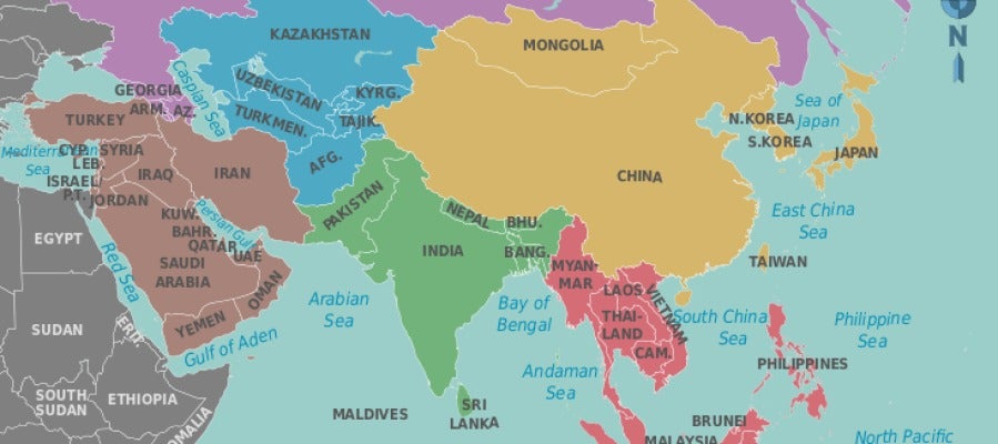 Mapa de Asia Mapa de Asia