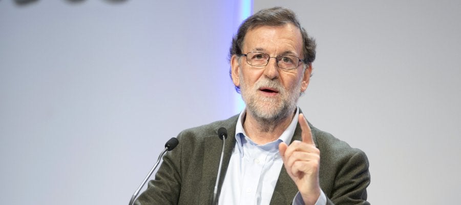 Mariano Rajoy durante su intervención en la clausura del congreso del PP vasco celebrado en Vitoria Mariano Rajoy durante su intervención en la clausura del congreso del PP vasco celebrado en Vitoria